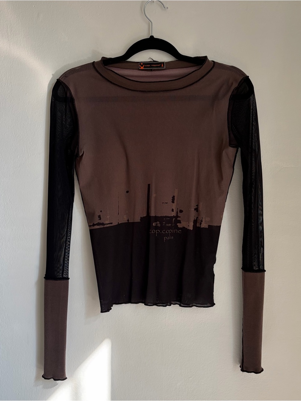 Vintage cop.copine Long Sleeve Mesh Top